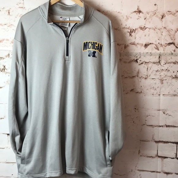University of Michigan Quarter Zip Pullover XXL - Picture 1 of 7
